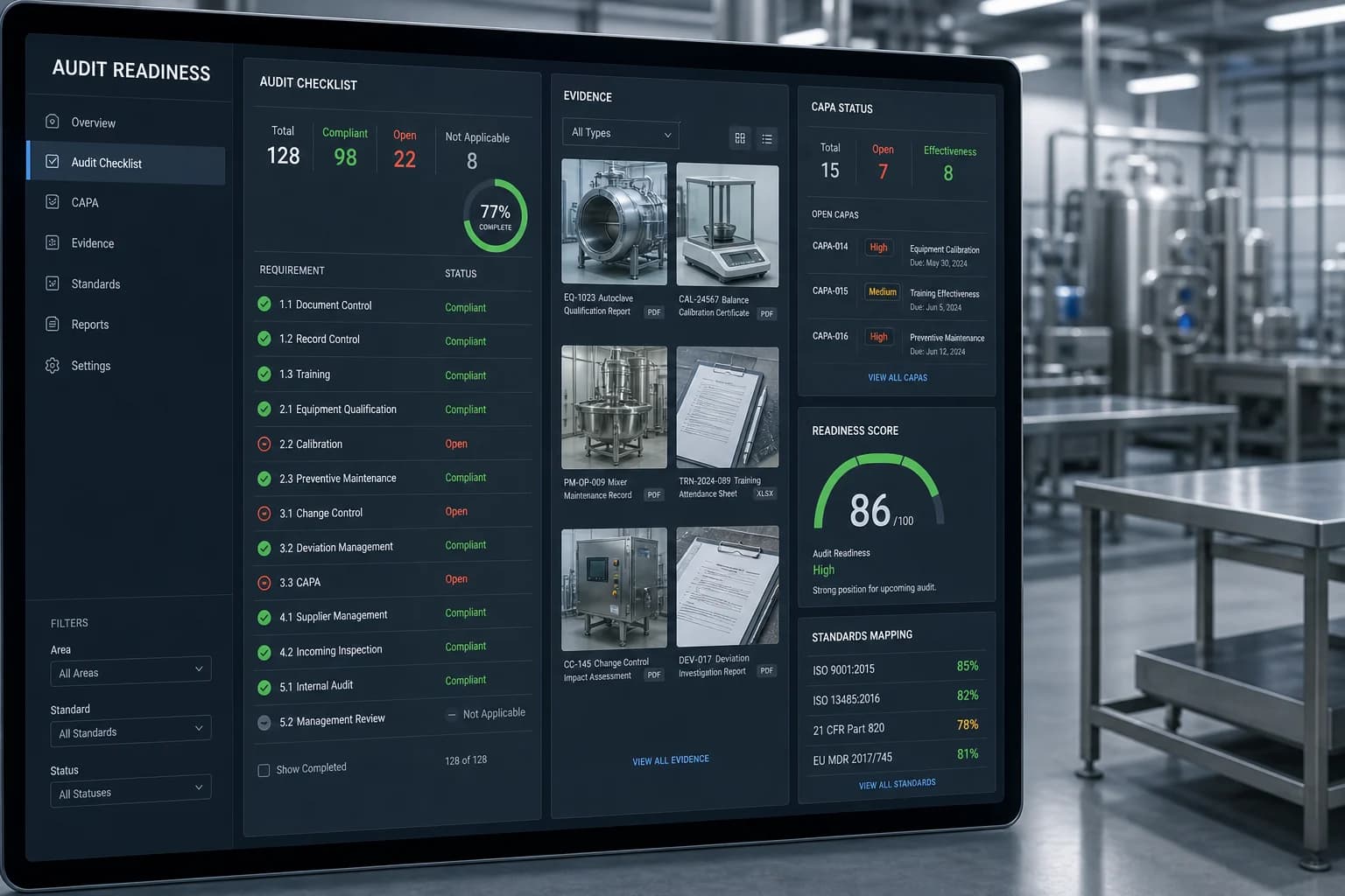 Visibility Compliance — industrial context for compliance intelligence